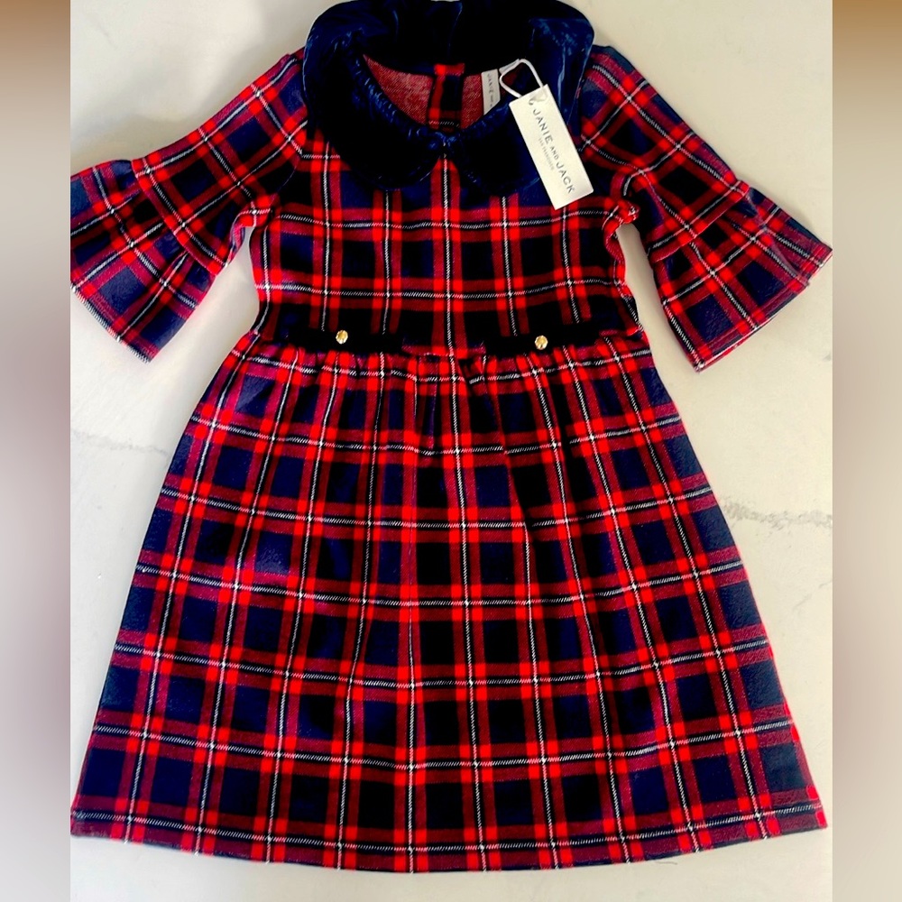 Janie and Jack plaid holiday dress